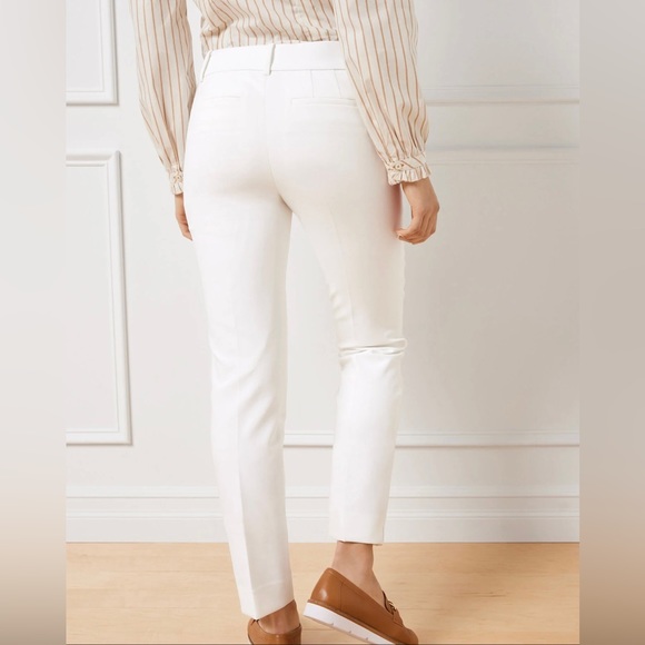 Talbots White Hampshirite Ankle Pants - Picture 2 of 9
